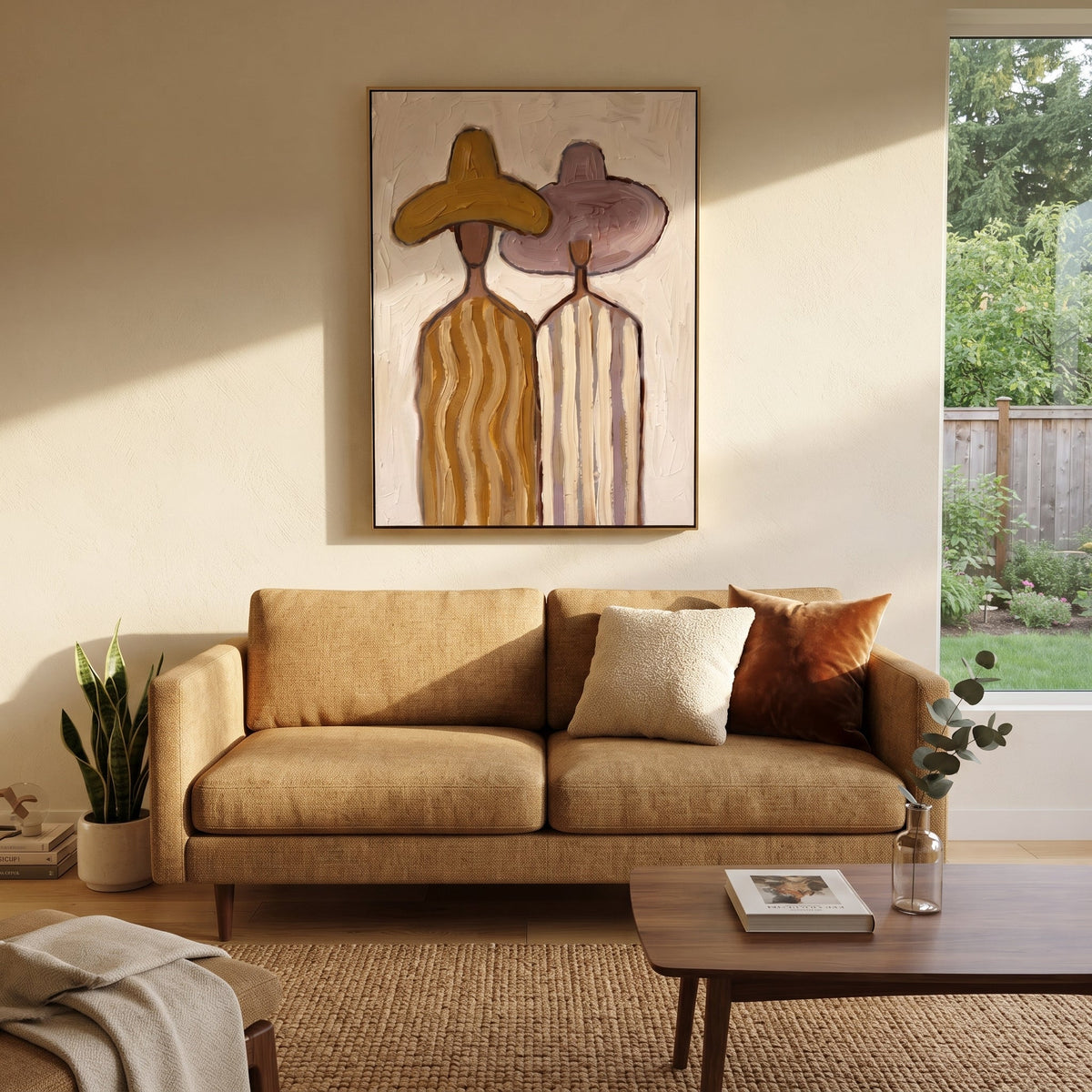 Ochre Hat Meets Mauve - Vintage Americana wall art image 3