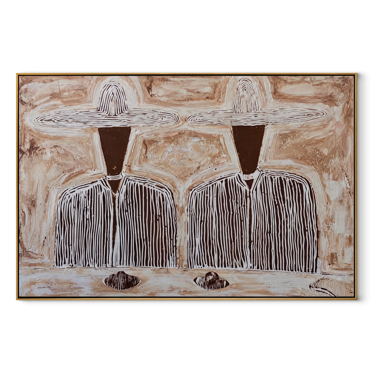 White Hats Share Footing - Vintage Americana wall art image 2