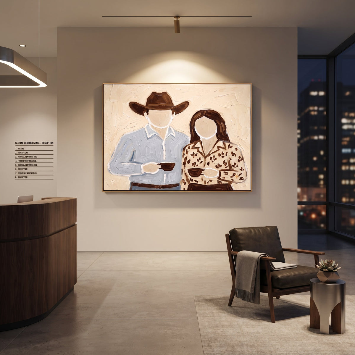 Two Cups Meet Home - Vintage Americana wall art image 4