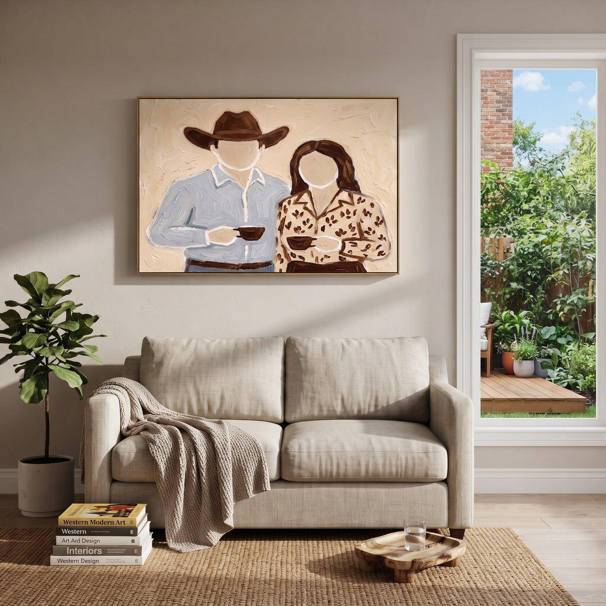 Two Cups Meet Home - Vintage Americana wall art image 6