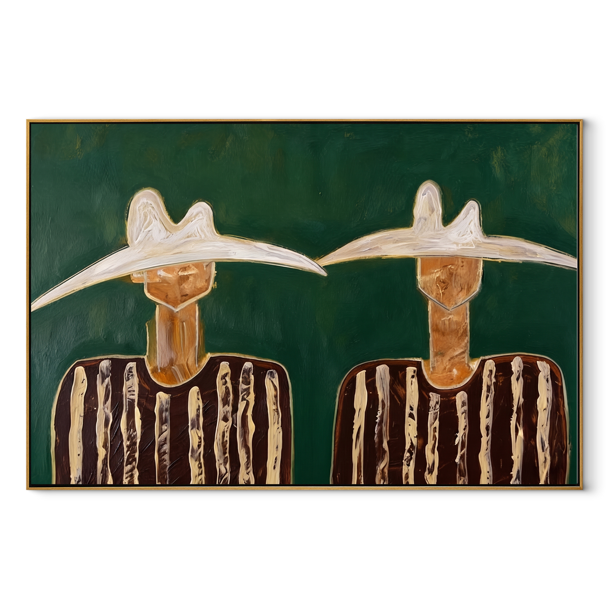 White Hats Guard Green - Vintage Americana wall art image 2