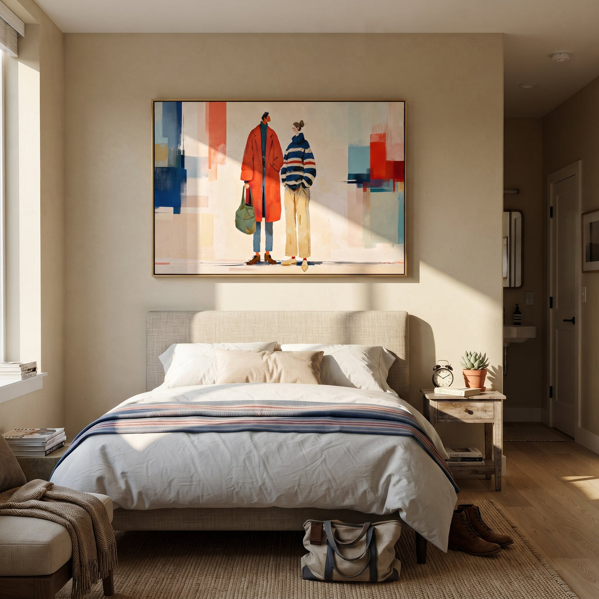 Red Coat Crosses City - Vintage Americana wall art image 4