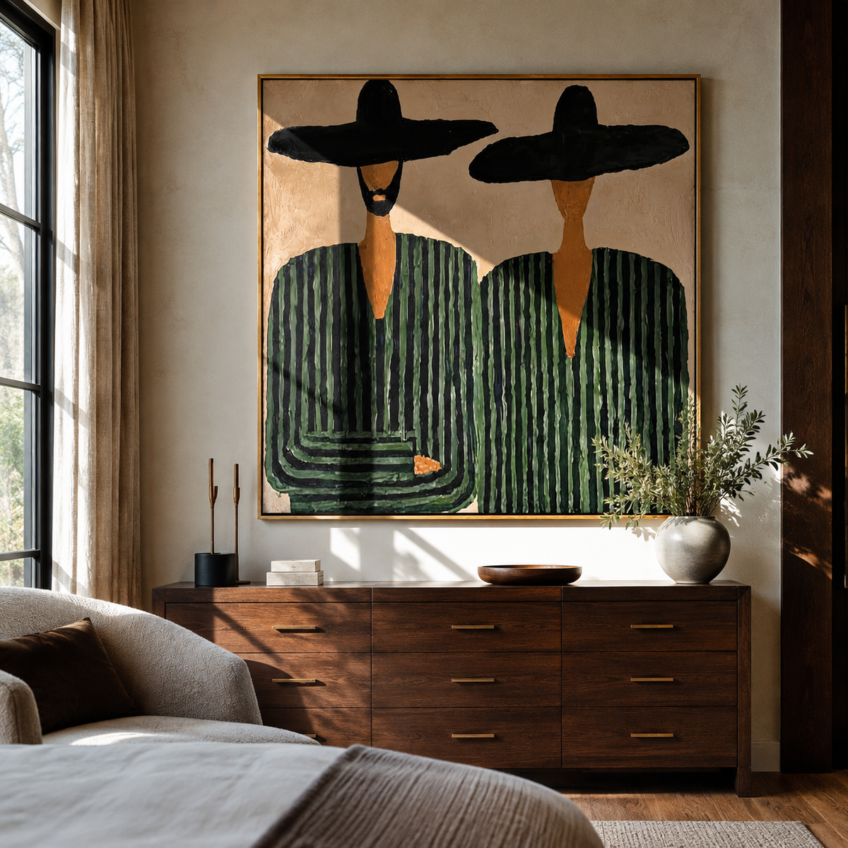 One Beard Breaks Stripes - Vintage Americana wall art image 1