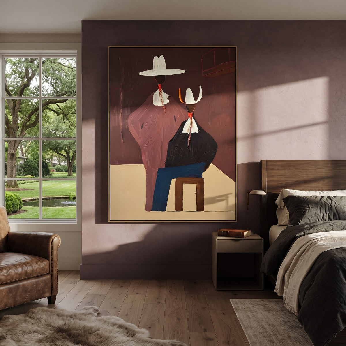 Mauve Figure Watches Blue - Vintage Americana wall art image 4