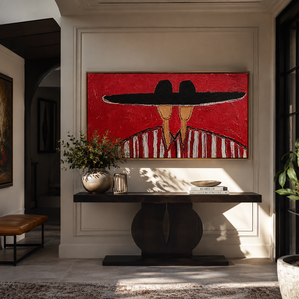 Black Brim Joins Stripes - Vintage Americana wall art image 6
