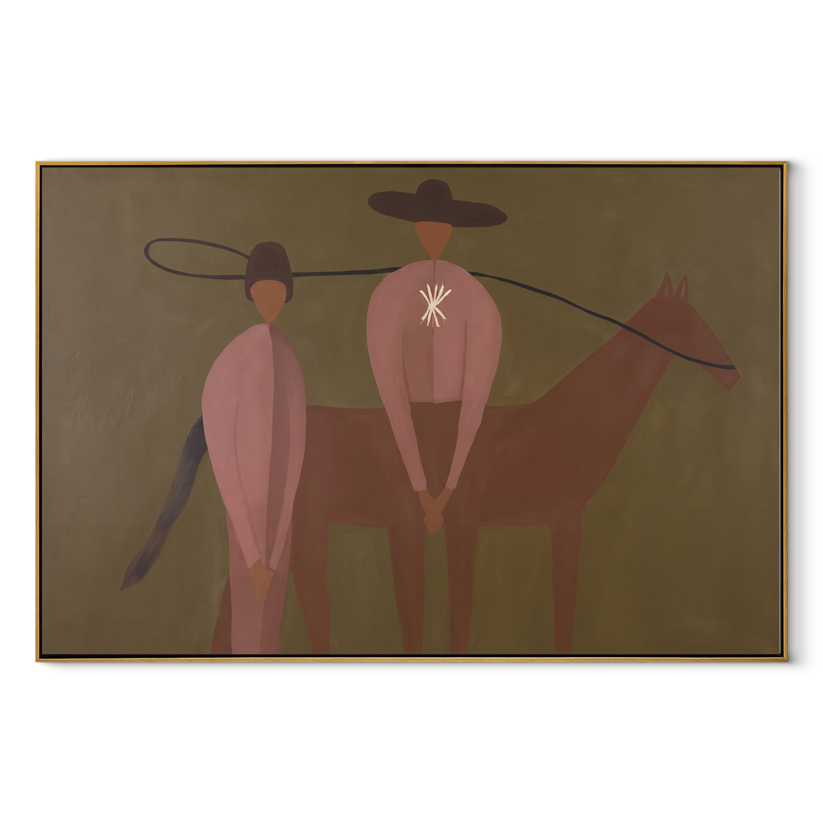 Star Back Meets Horse - Vintage Americana wall art image 2