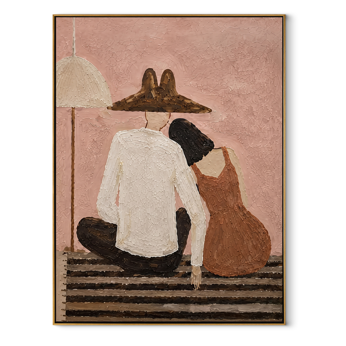 Two Backs Share Shelter - Vintage Americana wall art image 2