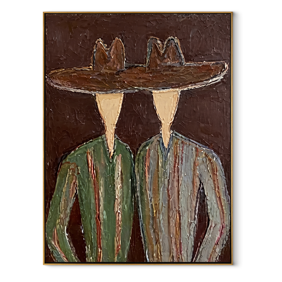 Brown Brims Span Green - Vintage Americana wall art image 2