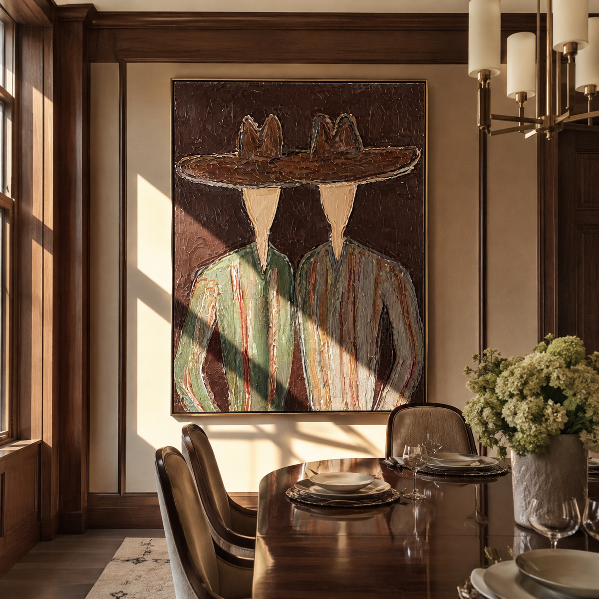 Brown Brims Span Green - Vintage Americana wall art image 6