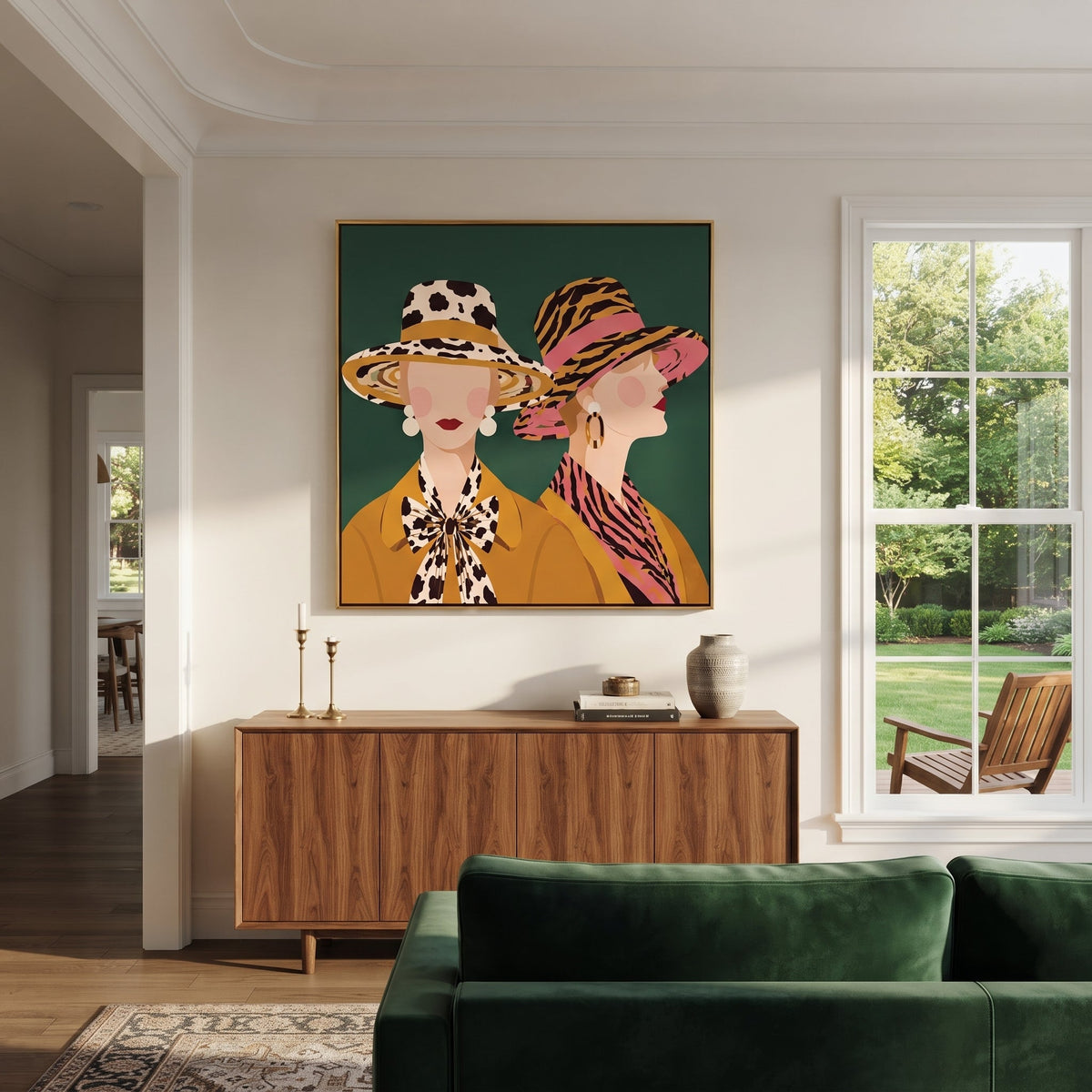 Tiger Stripes Meet Spots - Vintage Americana wall art image 4