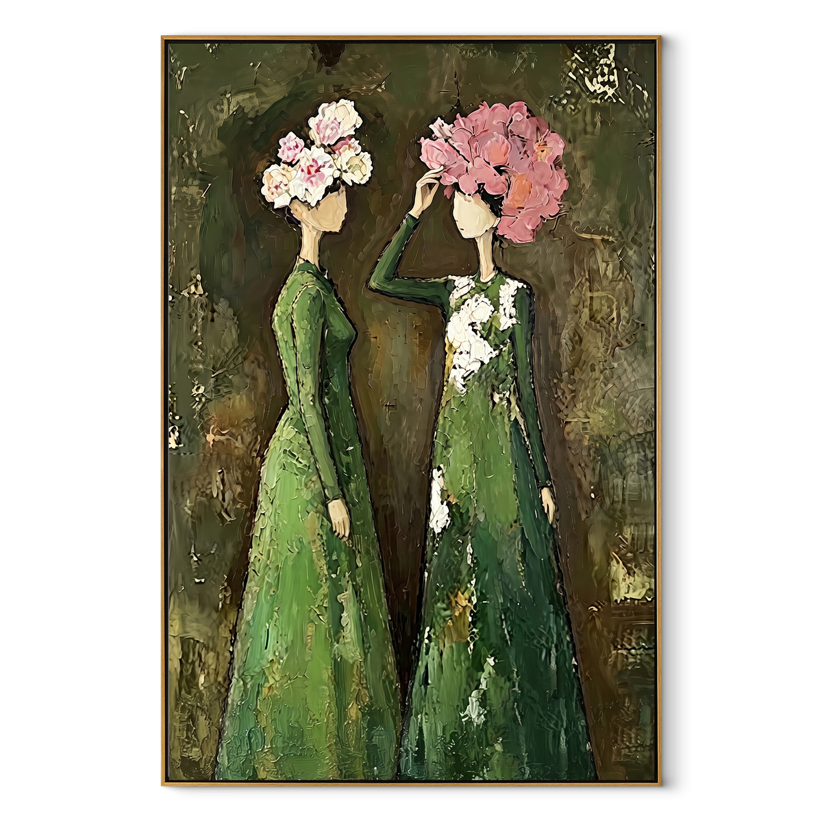Bouquets Meet Under Green - Vintage Americana wall art image 2
