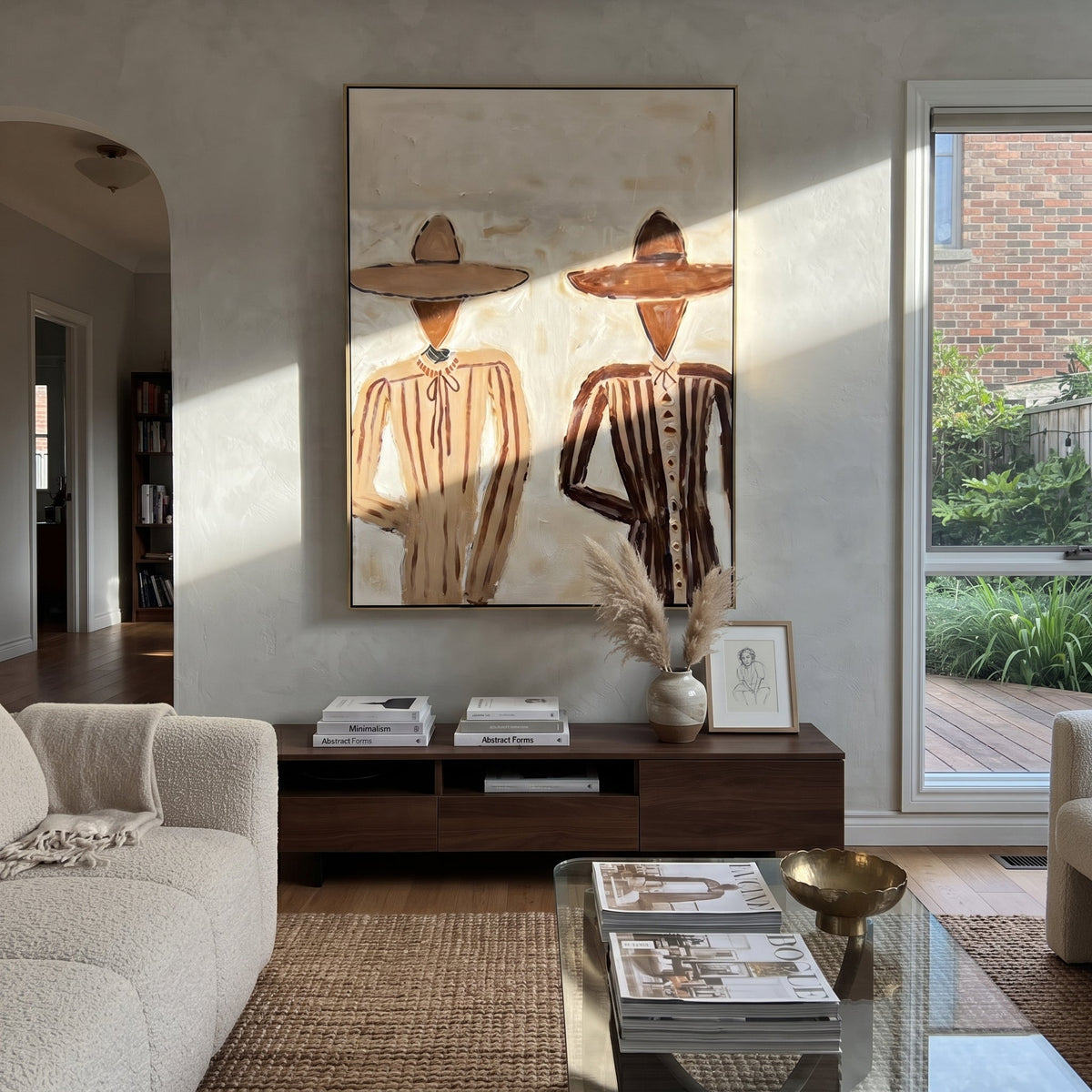 Two Brims Cross Linen - Vintage Americana wall art image 6