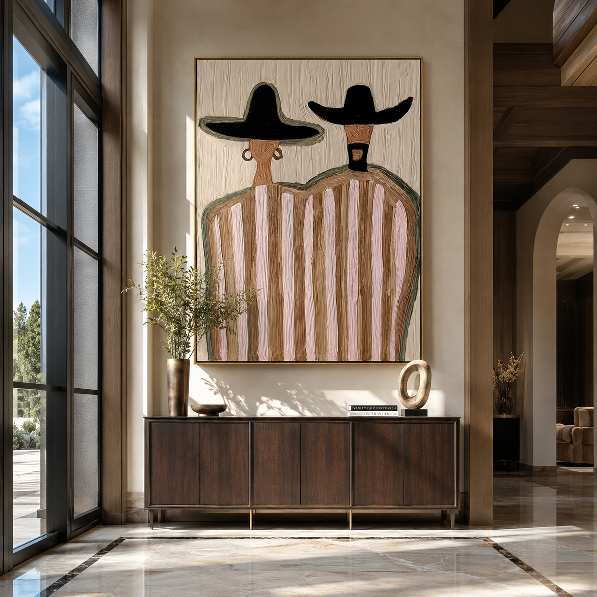 Two Hats Guard Blush - Vintage Americana wall art image 3