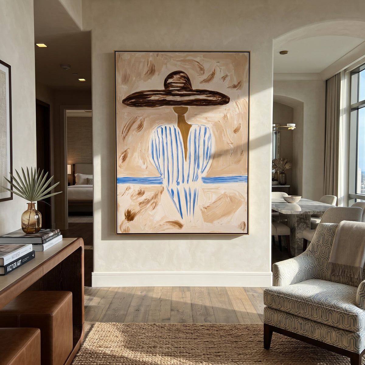 Pale Blue Holds Distance - Vintage Americana wall art image 1