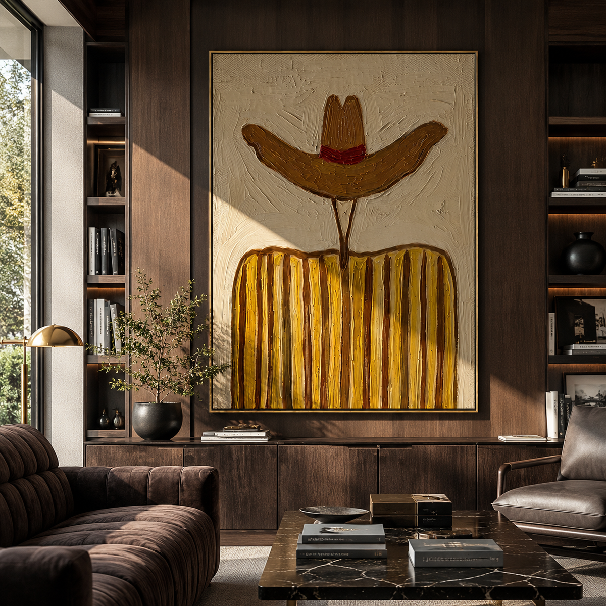 Rust Brim Guards Ochre - Vintage Americana wall art image 1