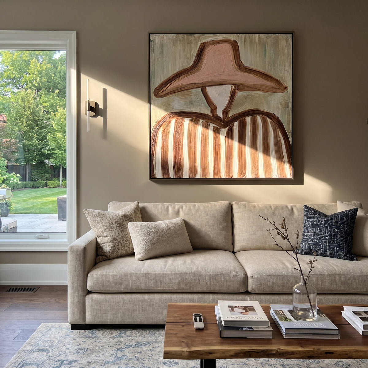 Blush Hat Meets Sage - Vintage Americana wall art image 3