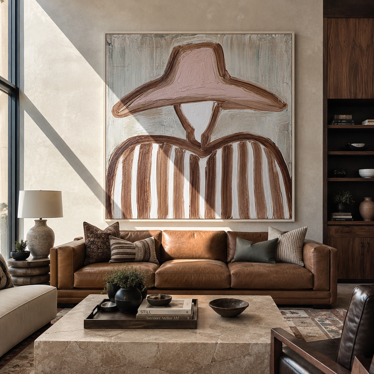 Blush Hat Meets Sage - Vintage Americana wall art image 4