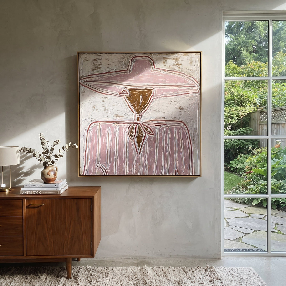 Rose Brim Ties Quietly - Vintage Americana wall art image 1