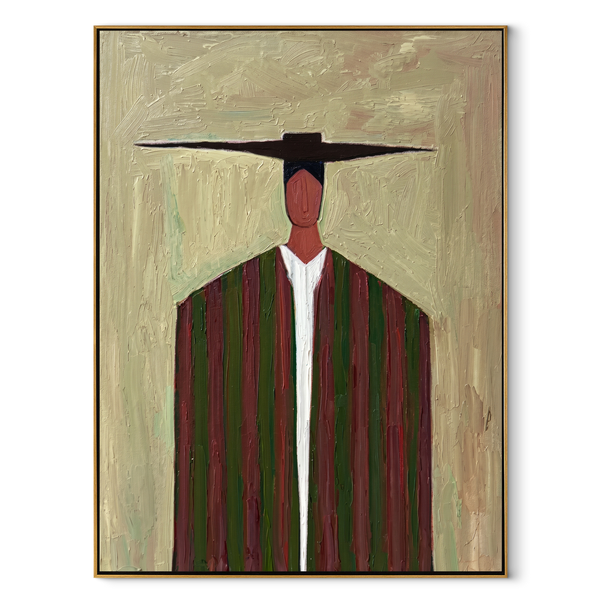 Dark Bar Crosses Burgundy - Vintage Americana wall art image 2
