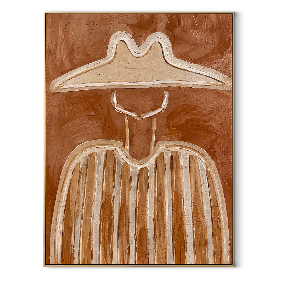 Pale Brim Crosses Clay - Vintage Americana wall art image 2