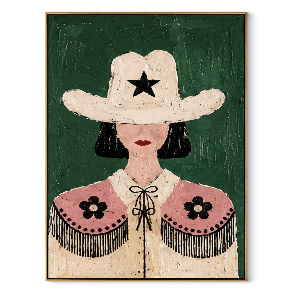 Lone Star Frames Flowers - Vintage Americana wall art image 2