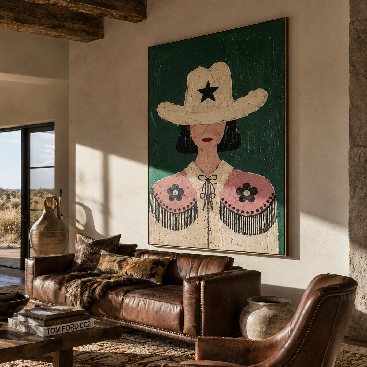 Lone Star Frames Flowers - Vintage Americana wall art image 5