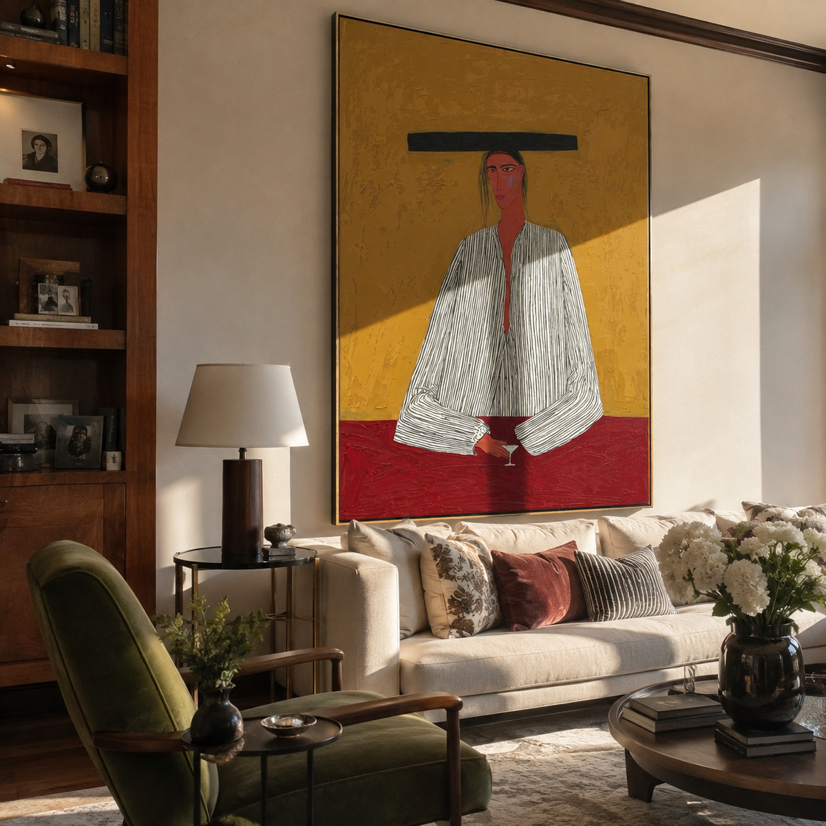 Flat Brim Guards Merlot - Vintage Americana wall art image 4