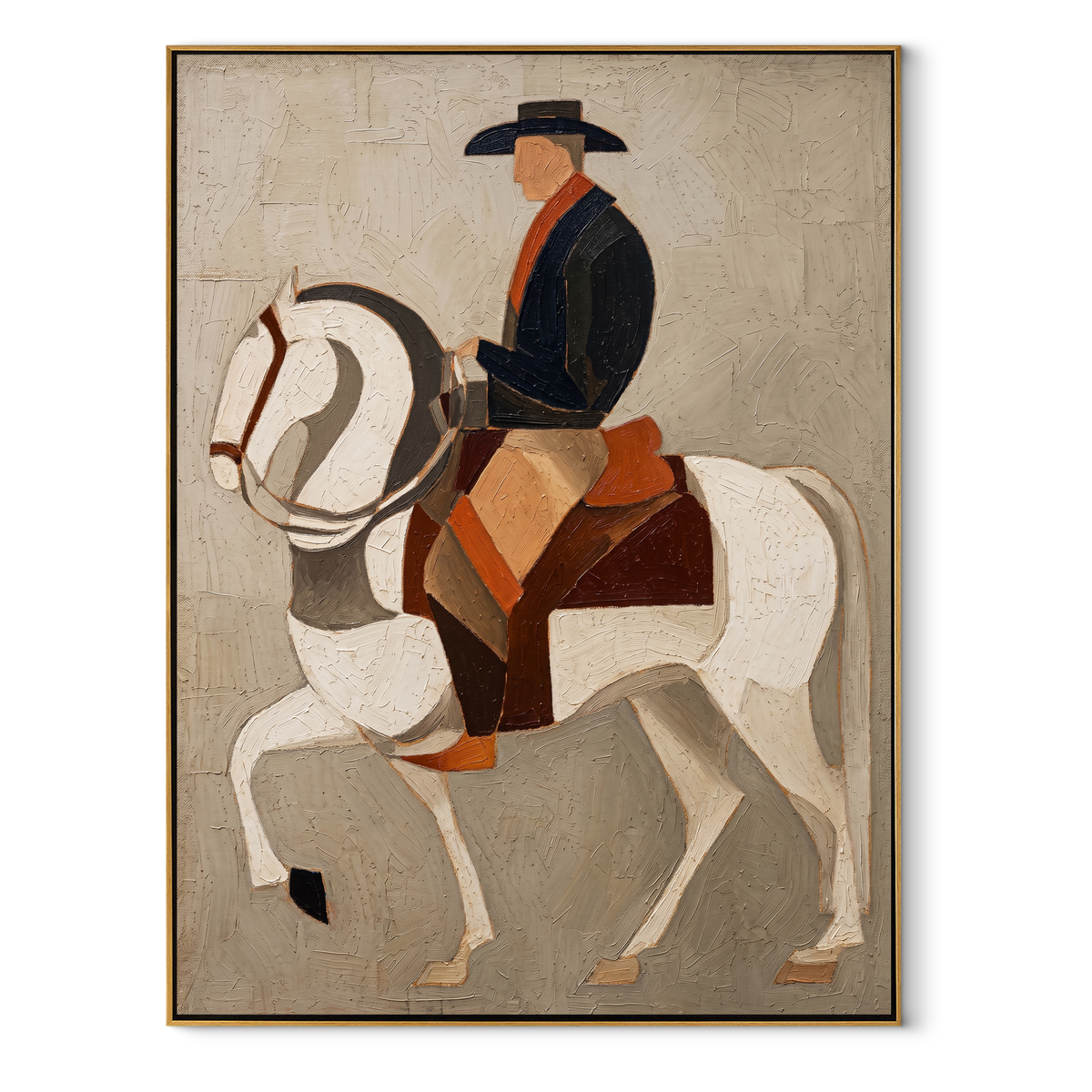 White Horse Bears Midnight - Vintage Americana wall art image 2