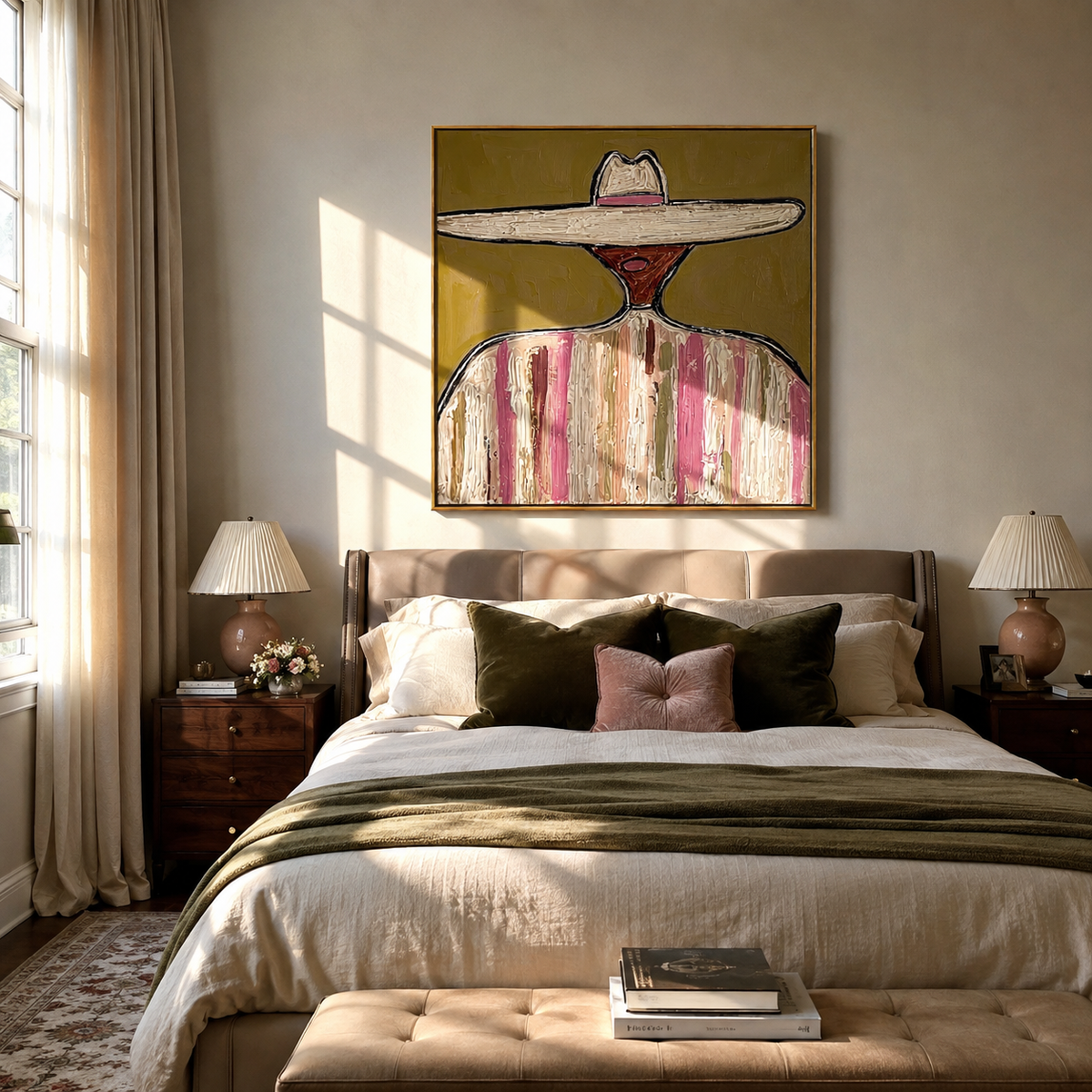 Pale Brim Rings Rose - Vintage Americana wall art image 4