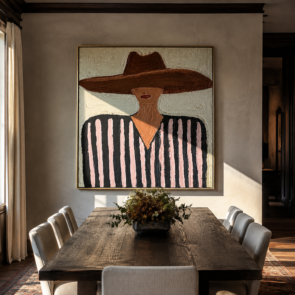 Brown Brim Meets Mint - Vintage Americana wall art image 4