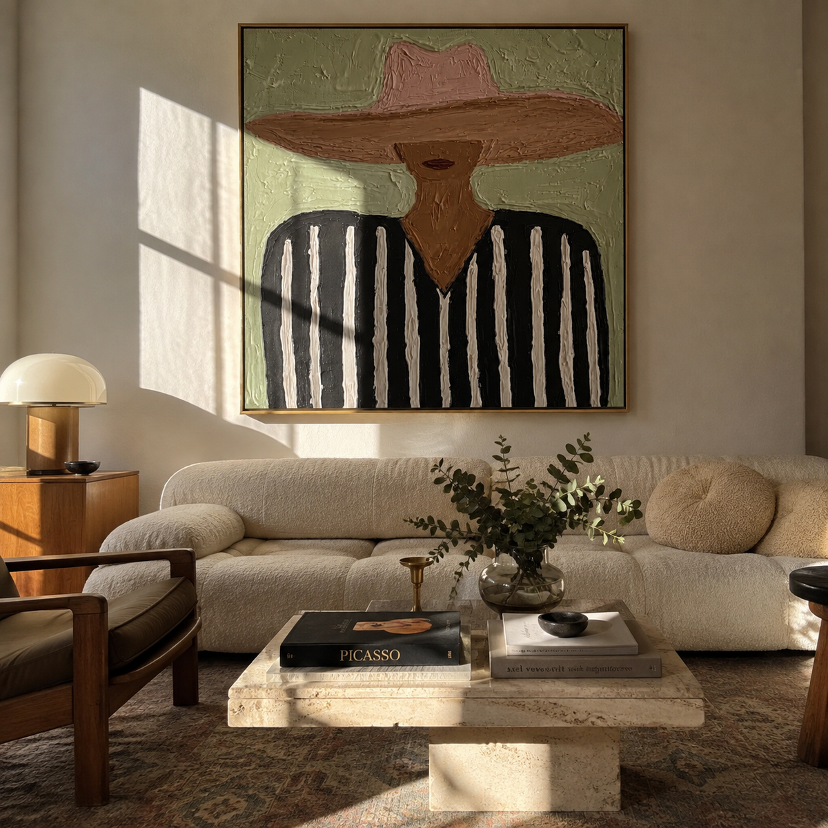 Blush Brim Crosses Black - Vintage Americana wall art image 3