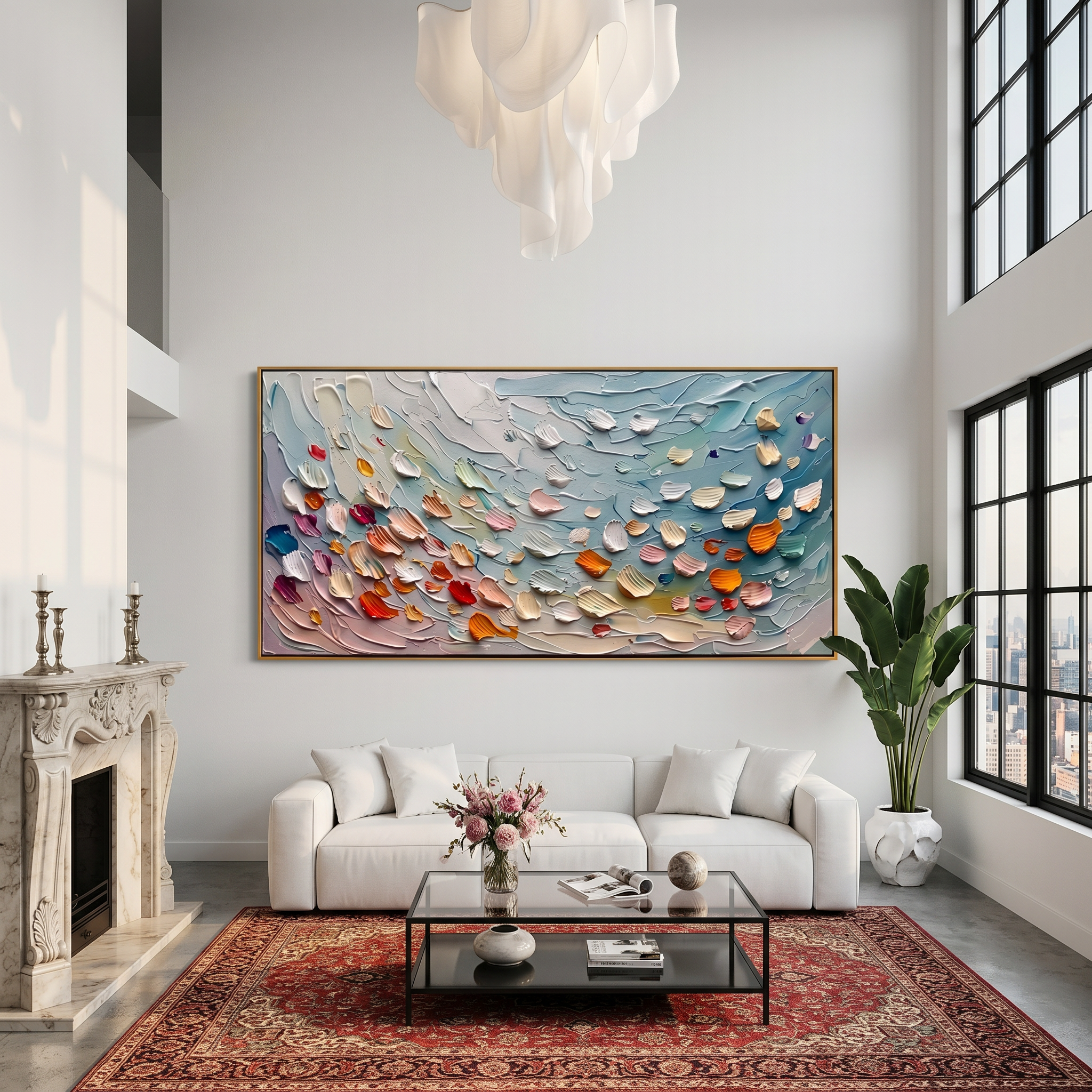 "Ancient Rhythm" – Heavy Impasto Earth-Tone Abstract Painting | Modern Dining Room Statement Art
