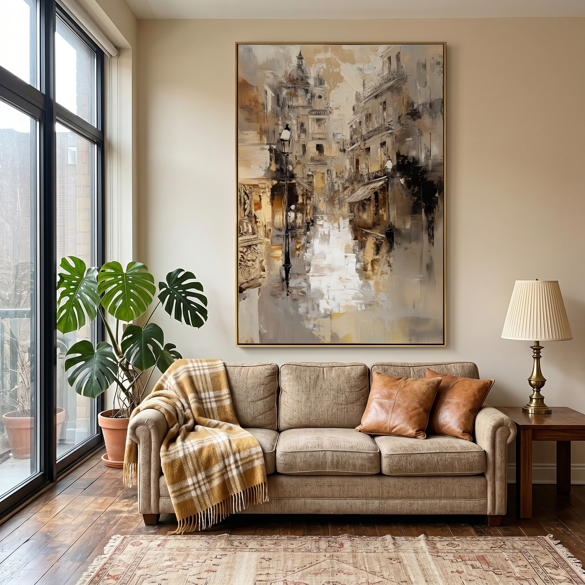 "Prism Drift" – Modern 3D Heavy Impasto Abstract | Rhythmic Coastal Wall Art