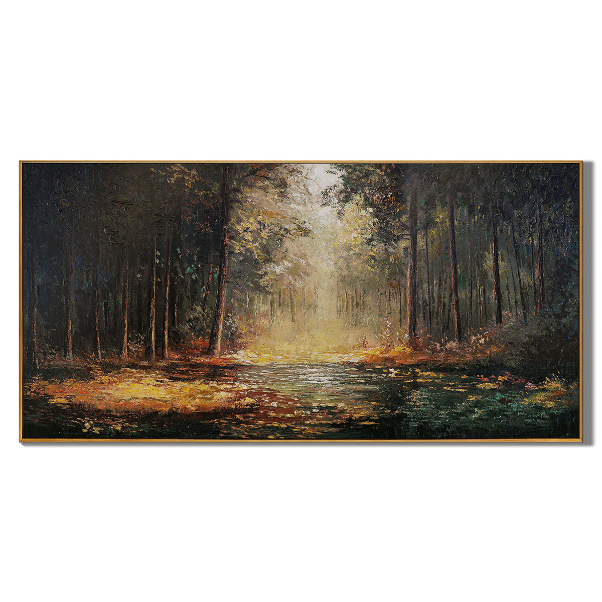 "Warm Abstract" - Impressionist Landscape | Brown & Beige Landscape Art Statement Art