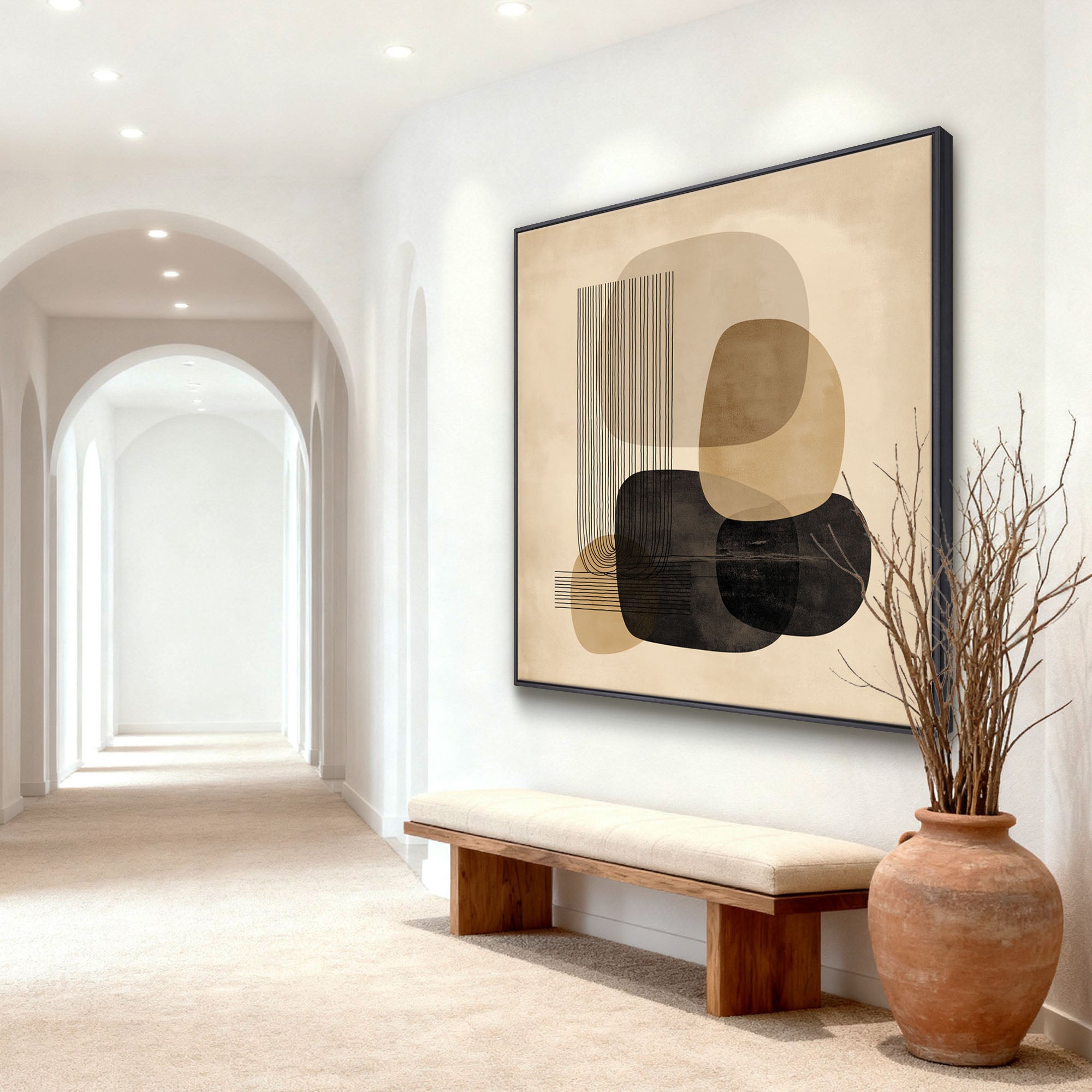 Abstract Canvas Art #YK015