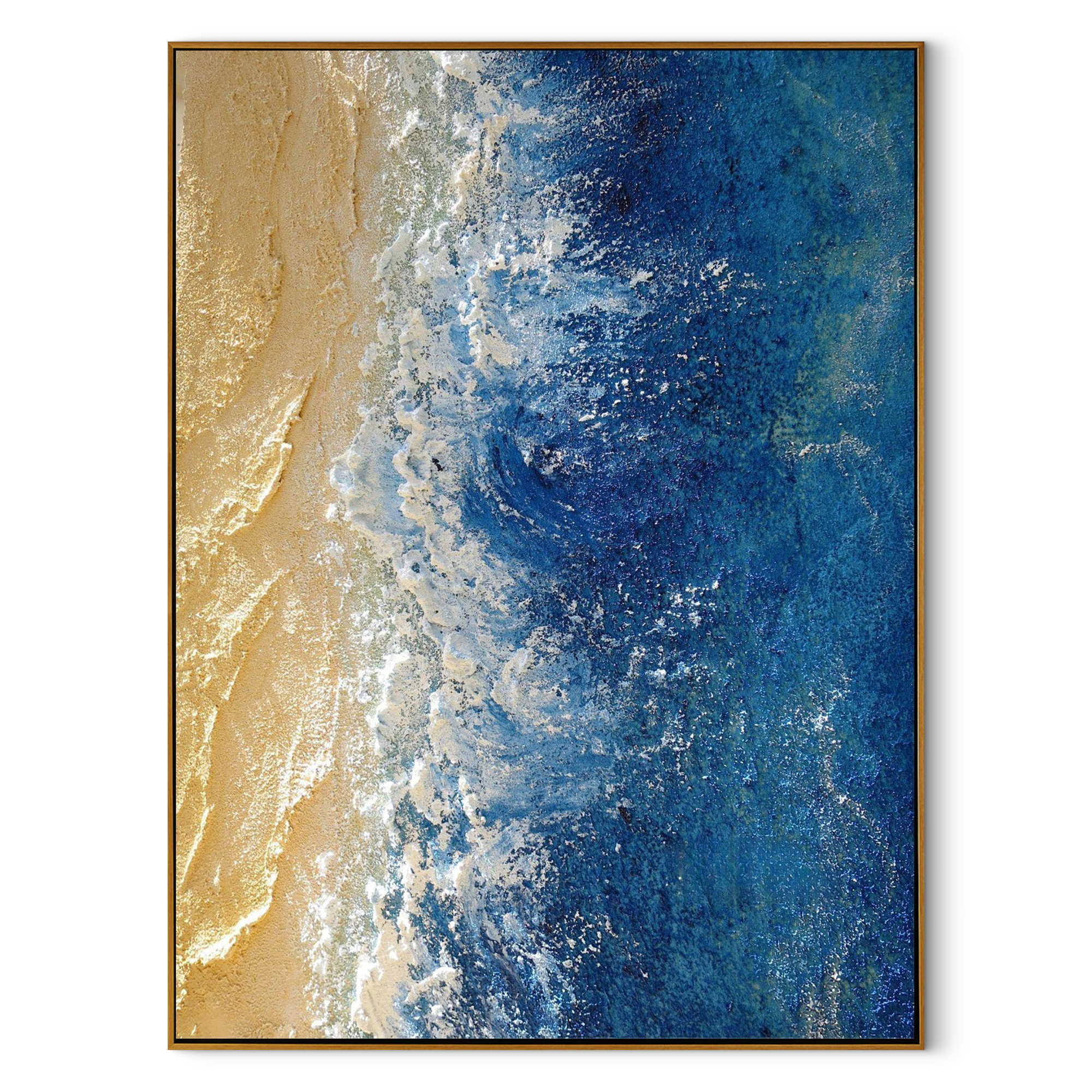 "Silent Sands" – Minimalist Zen 3D Relief Raked Art | Meditative Bedroom Decor