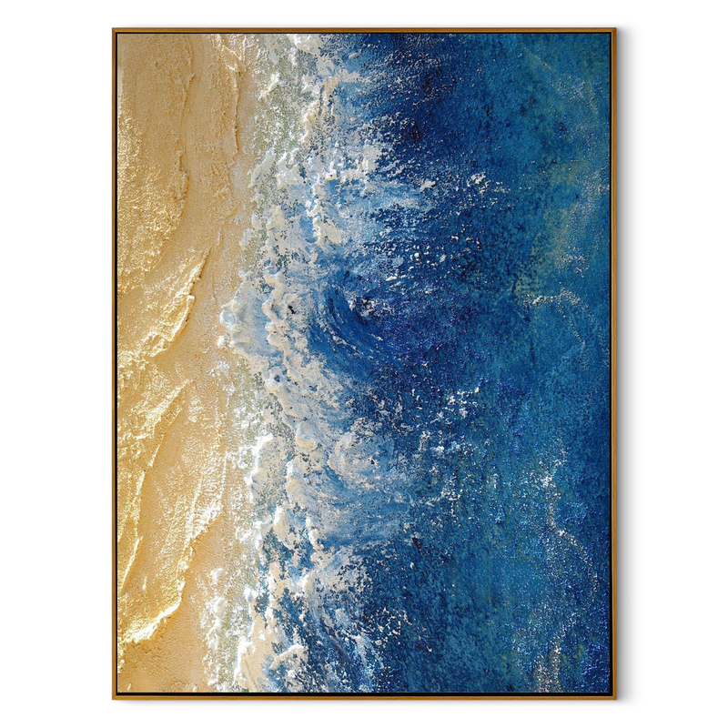 "Silent Sands" – Minimalist Zen 3D Relief Raked Art | Meditative Bedroom Decor
