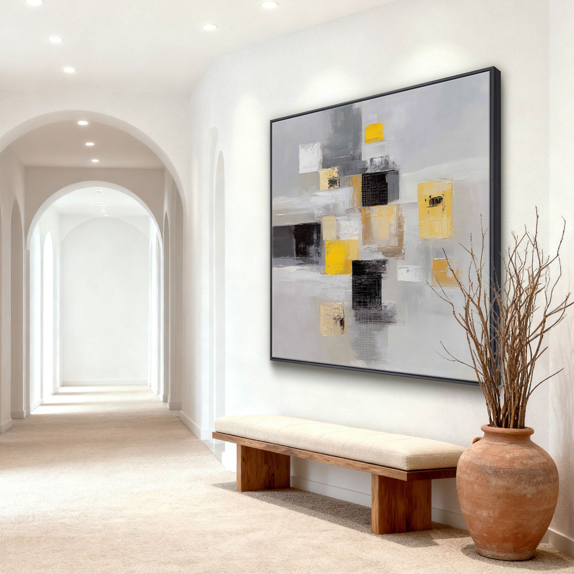 Abstract Canvas Art #YK021