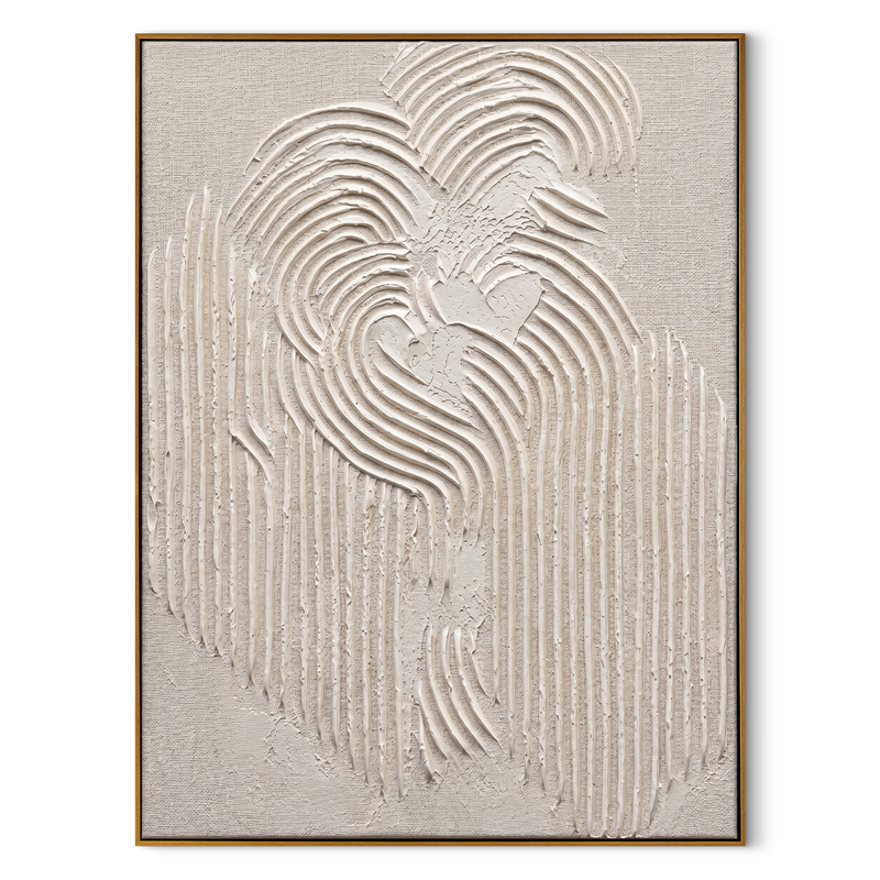 "Radiant Bloom" – Minimalist 3D White Flower Impasto Canvas | Sophisticated Entrance Art