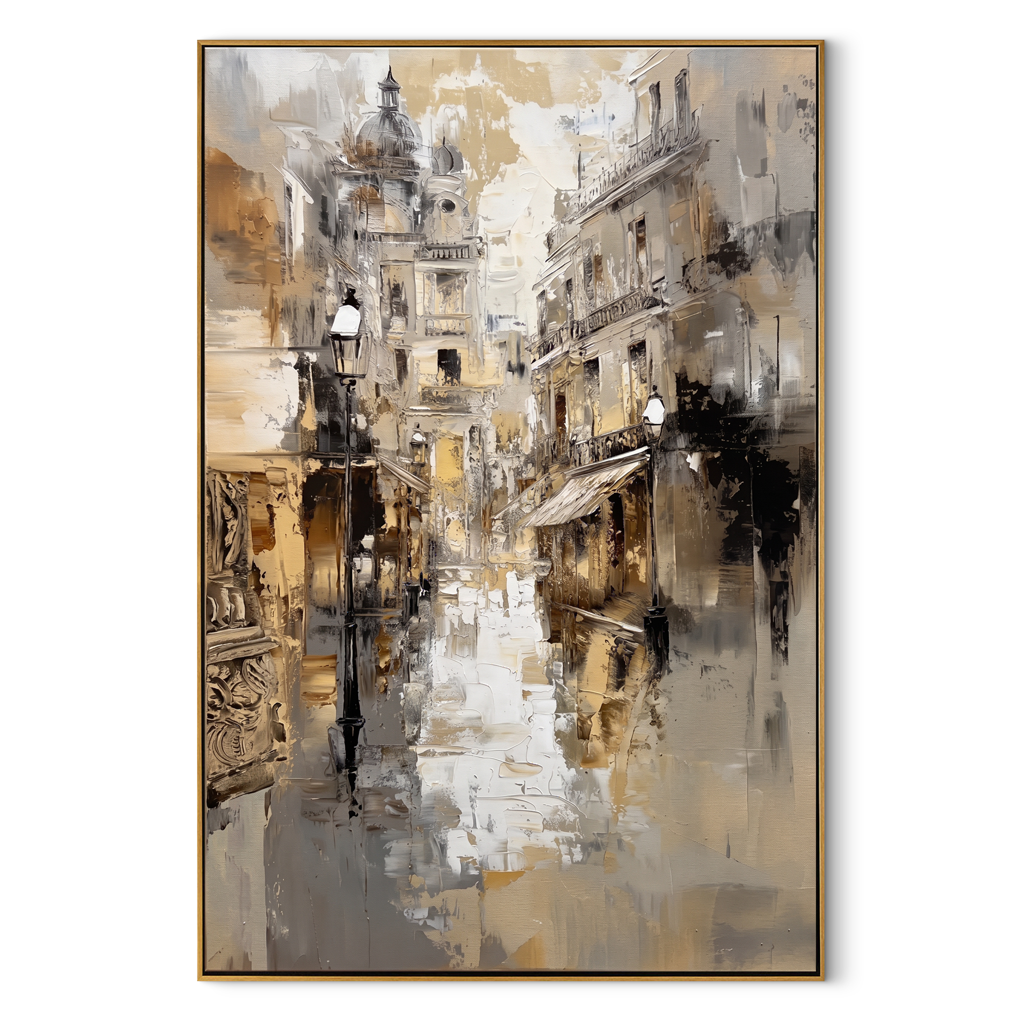 "Prism Drift" – Modern 3D Heavy Impasto Abstract | Rhythmic Coastal Wall Art