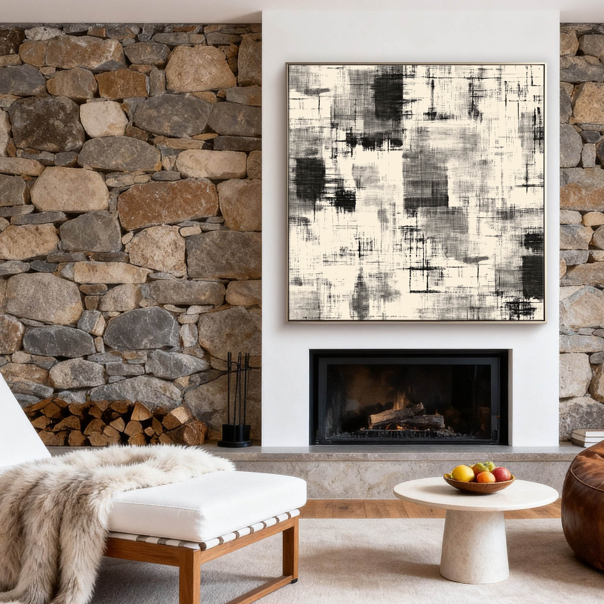 Abstract Canvas Art #YK024