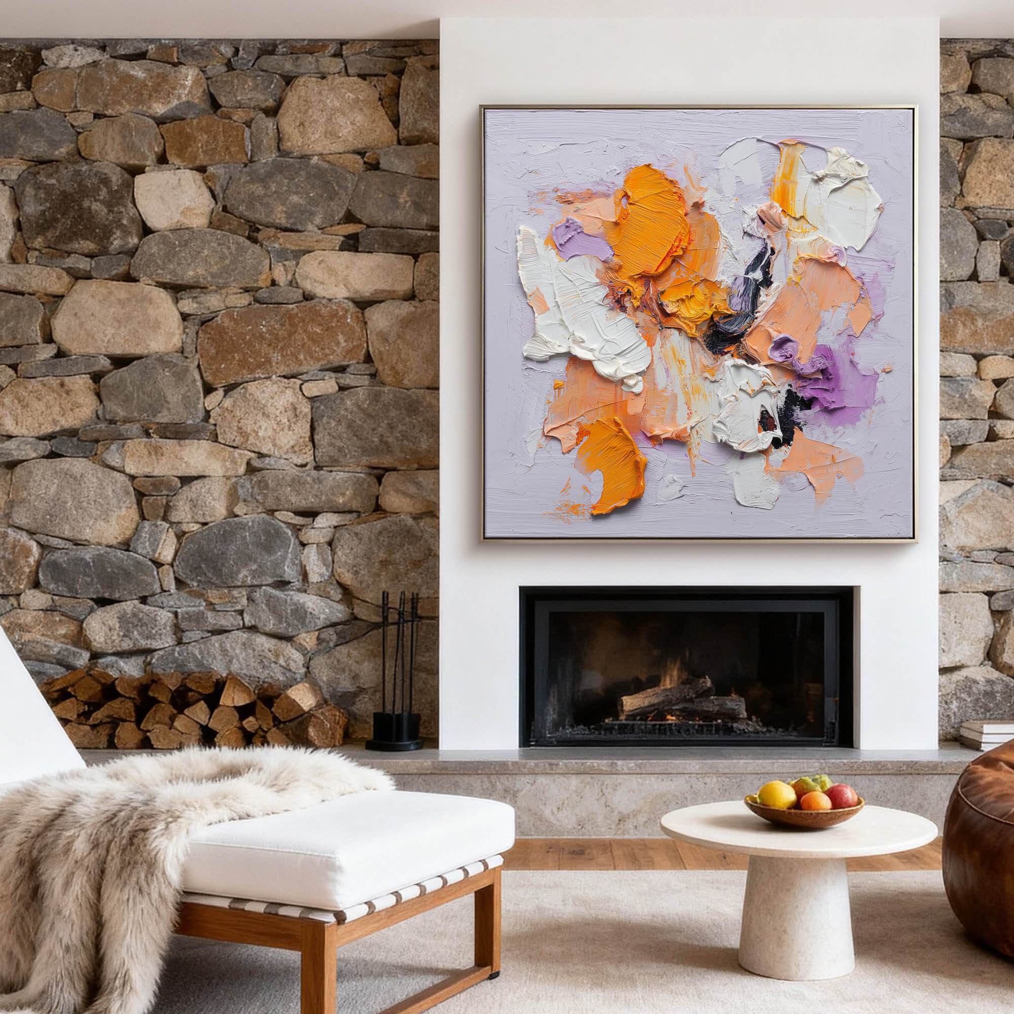 Abstract Canvas Art #YK017