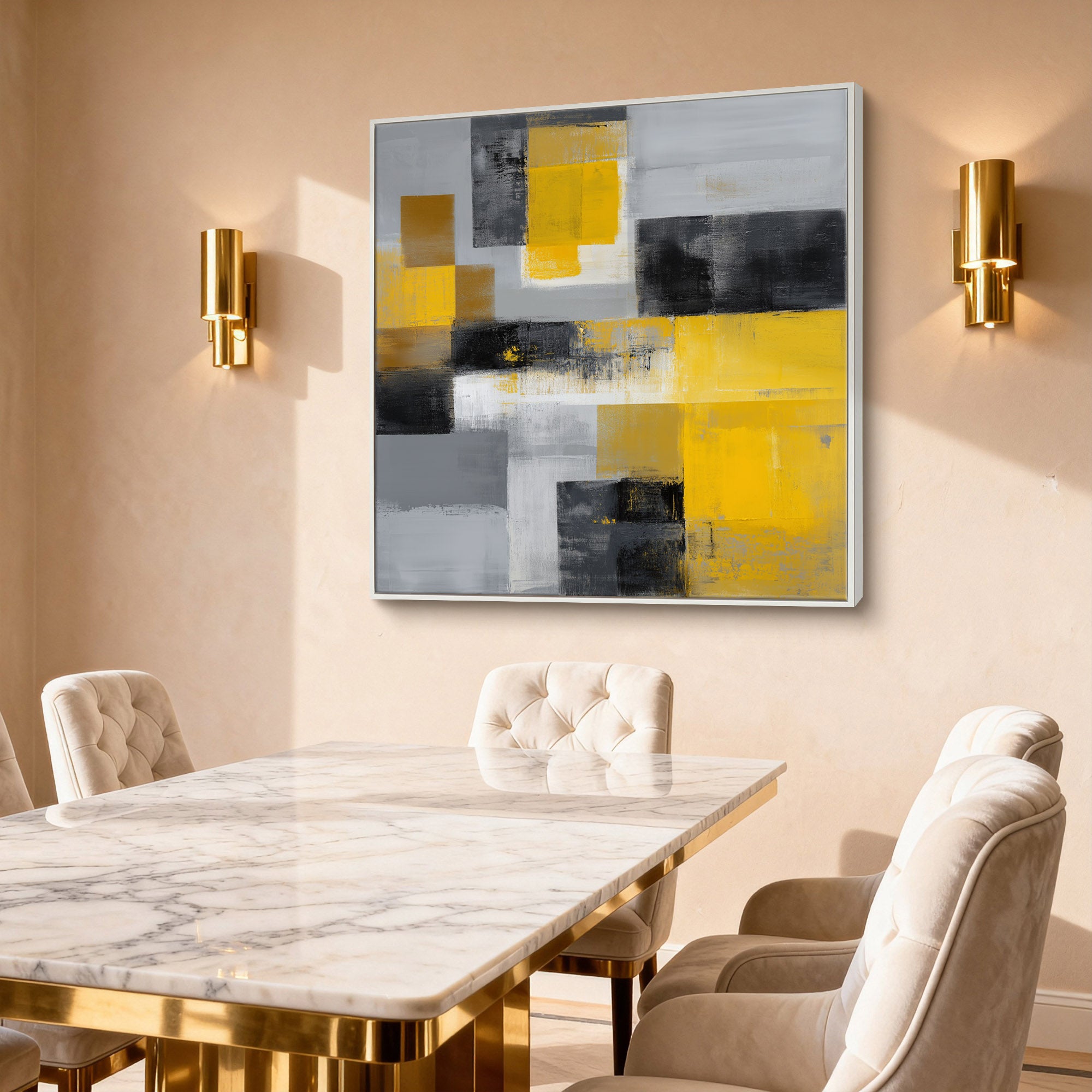 Abstract Canvas Art #YK020