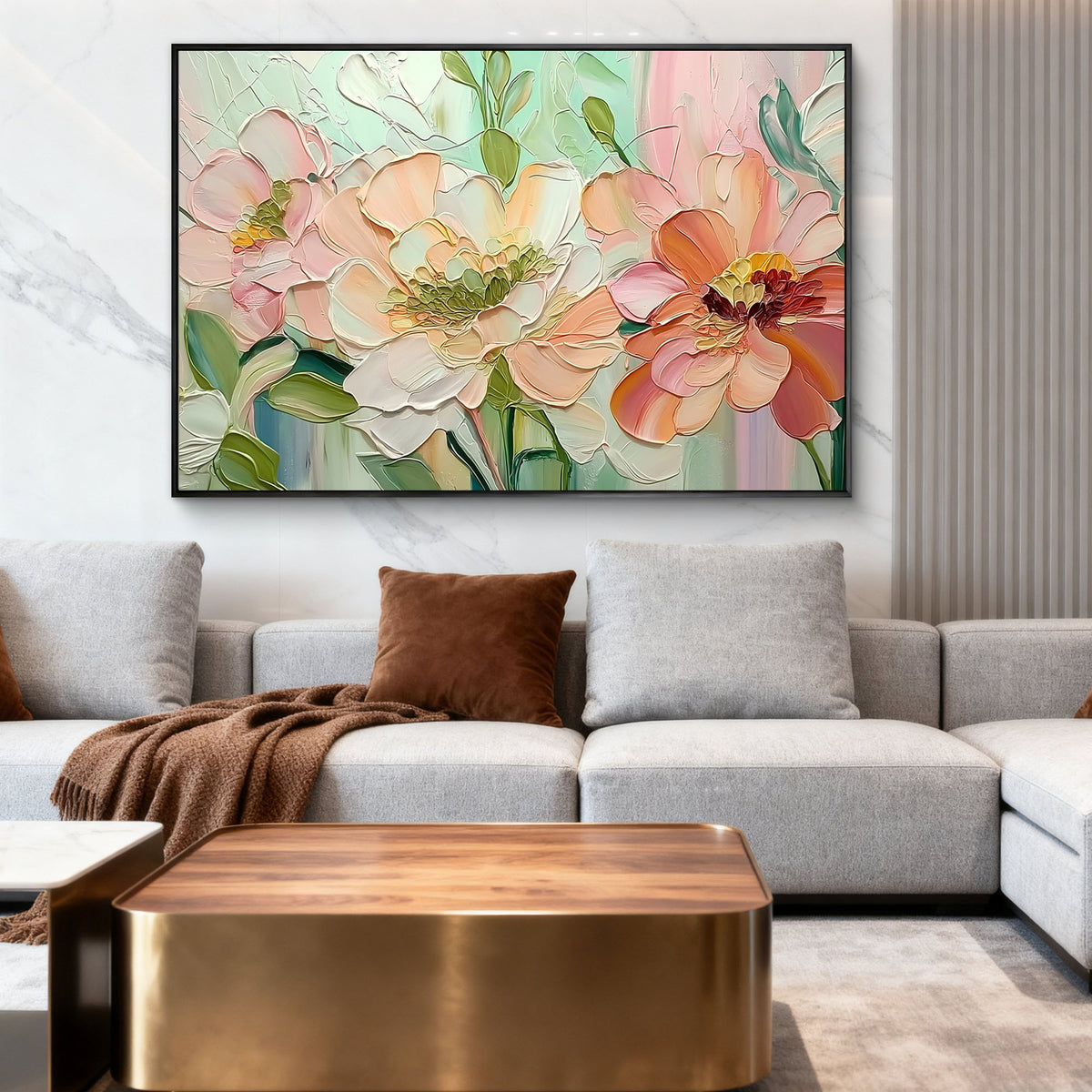 "Cream Haze" - 3D Heavy Impasto Plaster Relief | Beige Plaster Texture Statement Art