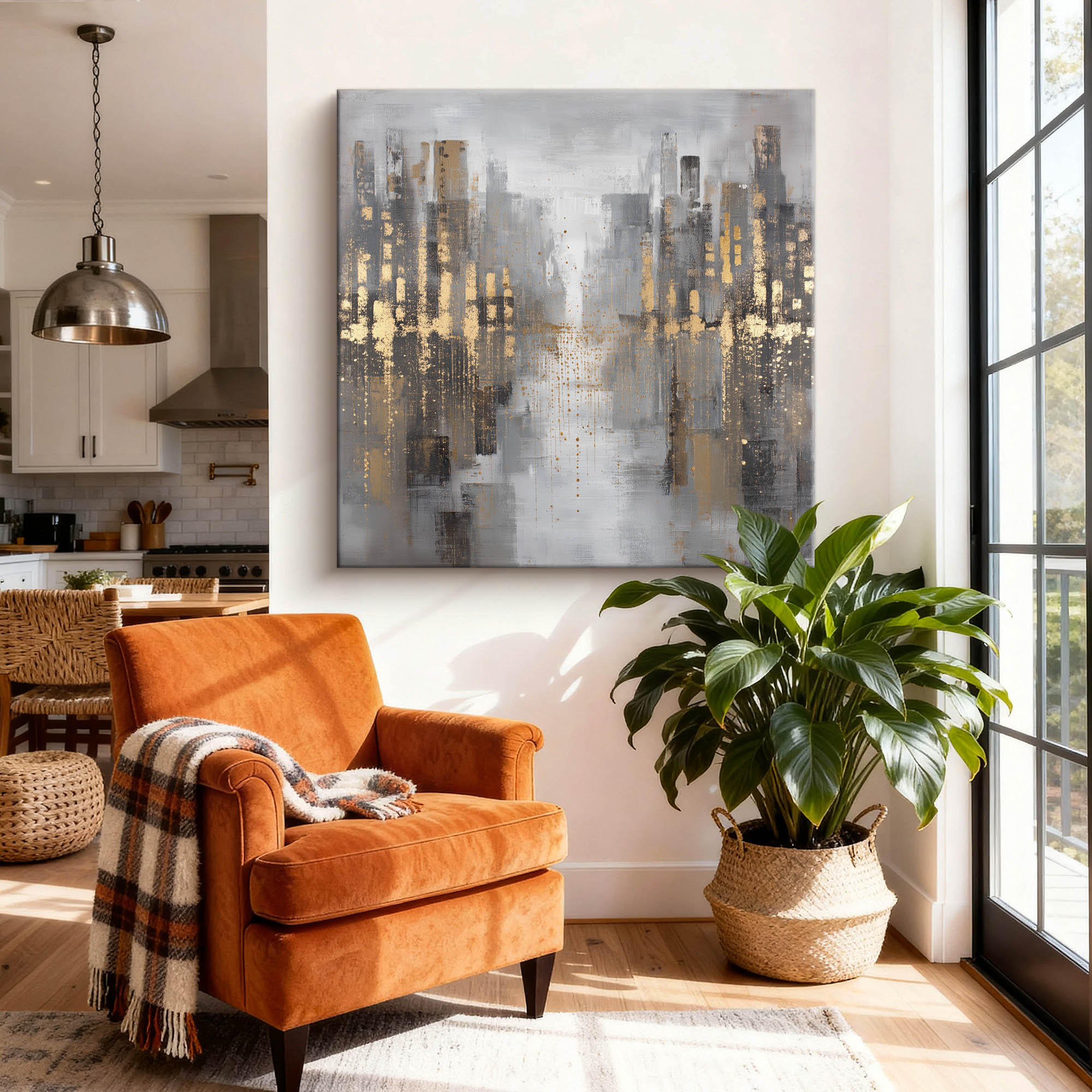 Abstract Canvas Art #YK006