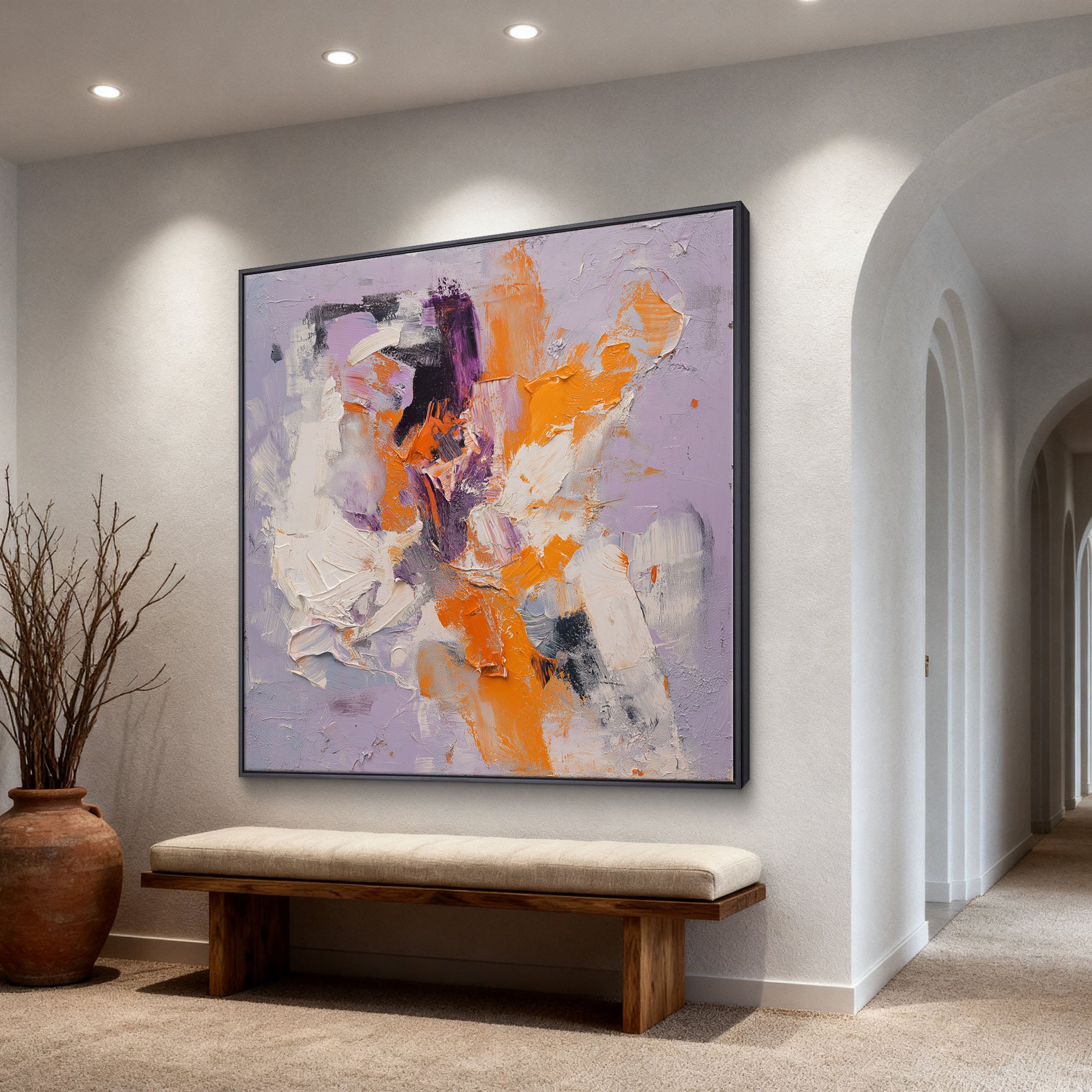 Abstract Canvas Art #YK018