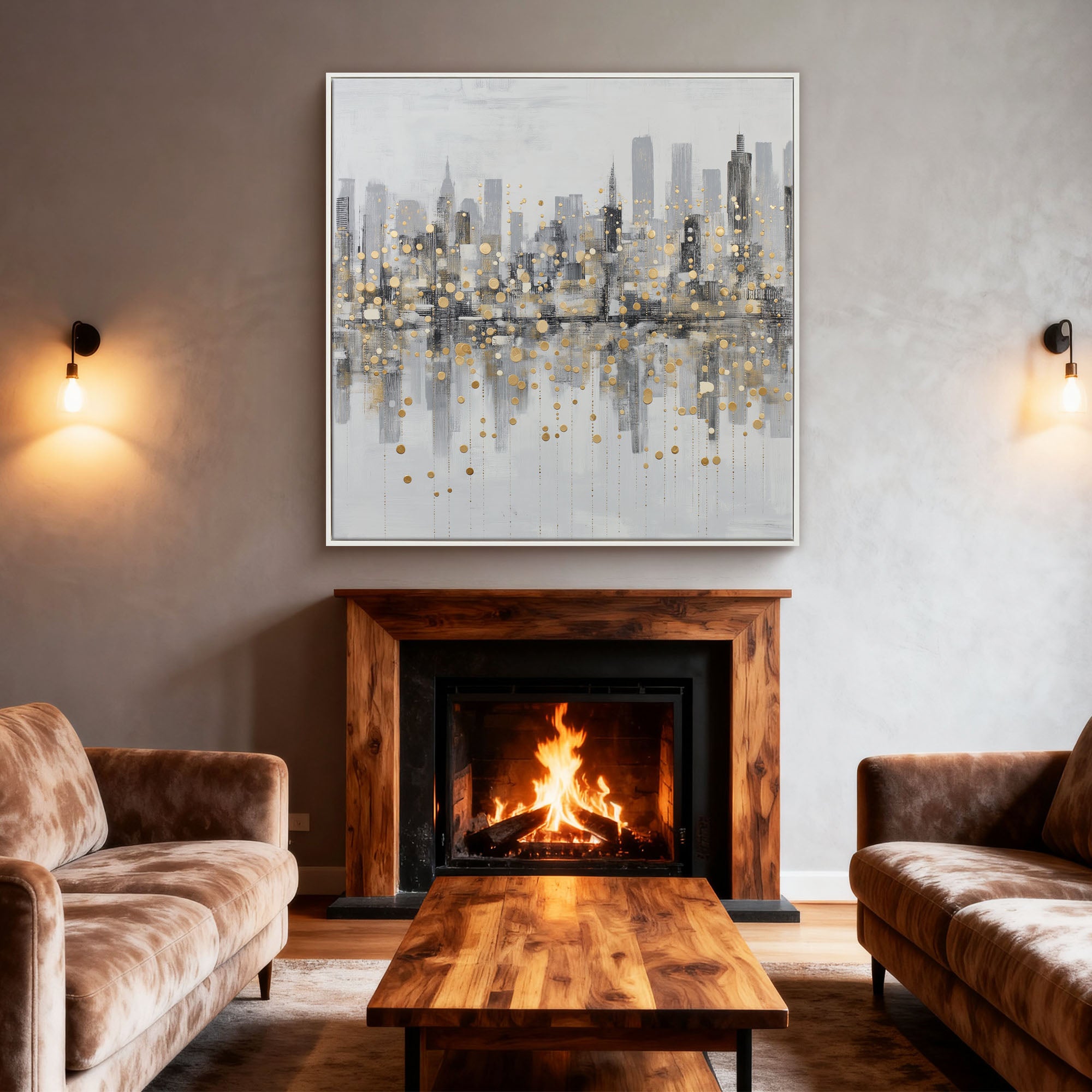 Abstract Canvas Art #YK005