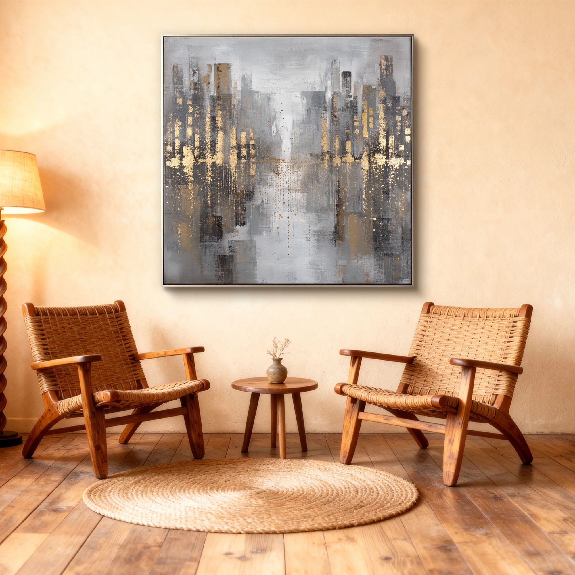 Abstract Canvas Art #YK006