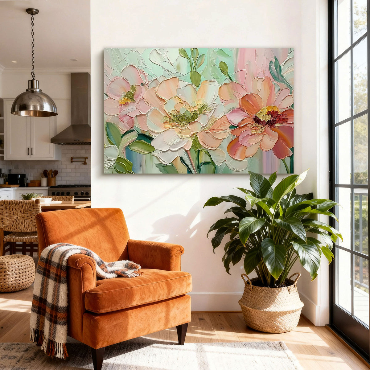 "Cream Haze" - 3D Heavy Impasto Plaster Relief | Beige Plaster Texture Statement Art