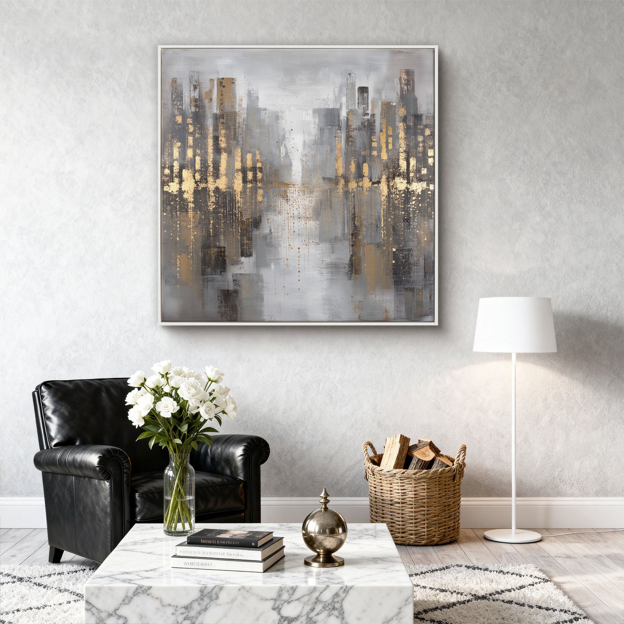 Abstract Canvas Art #YK006